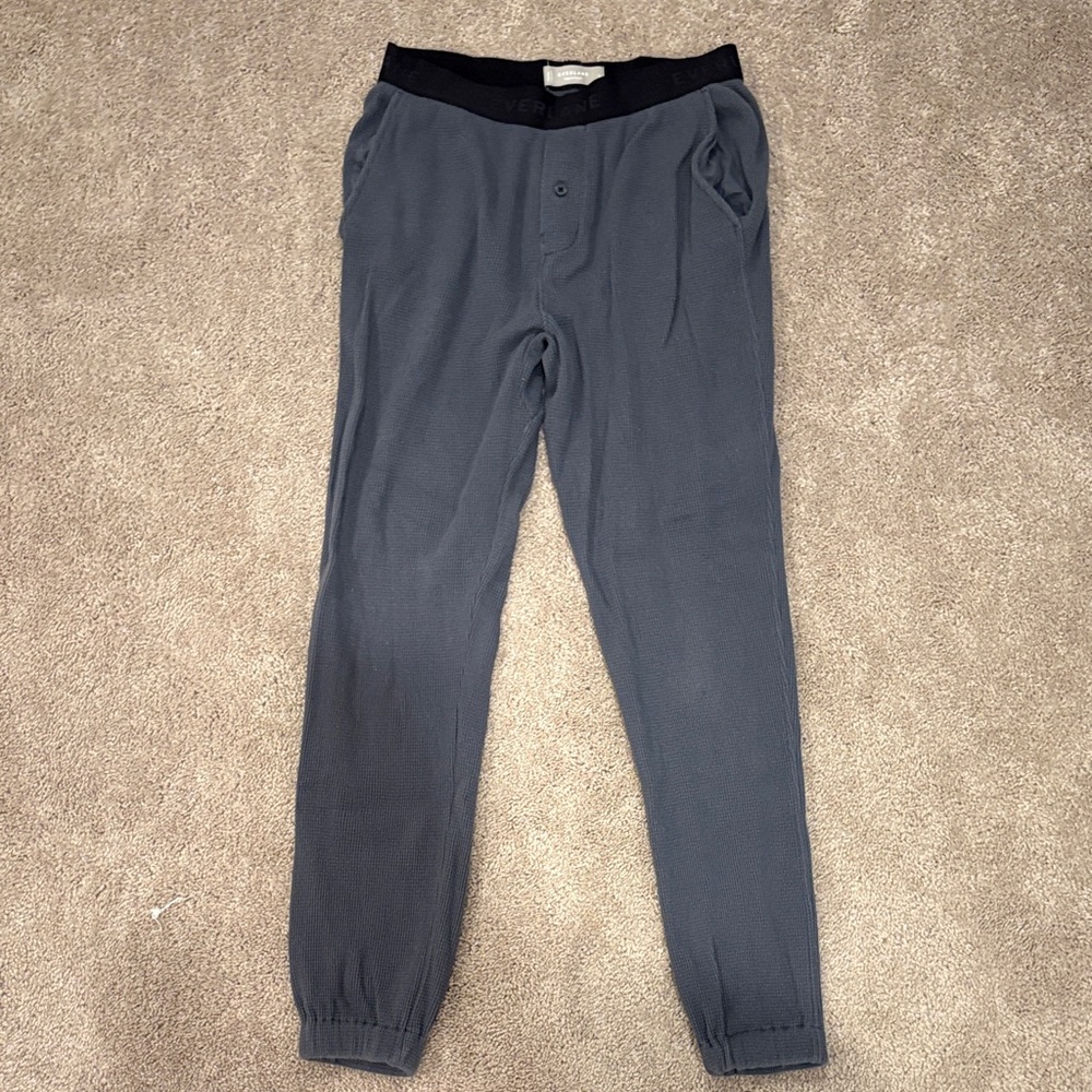 Everlane Men's Charcoal and Black Joggers
